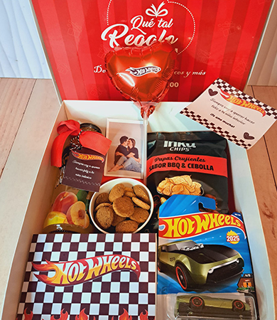 REGALOS PARA HOMBRES SORPRESAS PARA EL DIA DEL HOMBRE HOT WHEELS DESAYUNOS PERSONALIZADOS